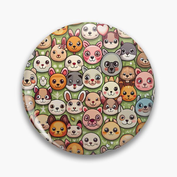 Item preview, Cute Animal Faces Pattern designed and sold by Itsheartshop.