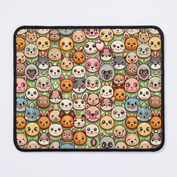 Item preview, Cute Animal Faces Pattern designed and sold by Itsheartshop.