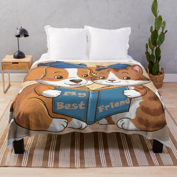 Item preview, Cat and dog reading a book designed and sold by DotPointLine.