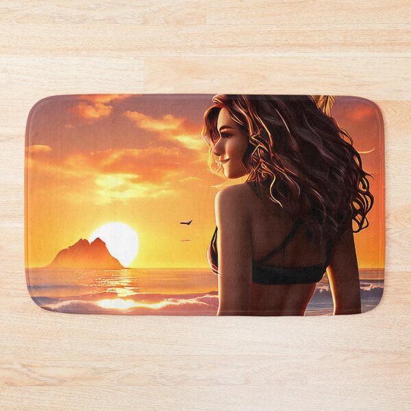 Item preview, Sunset Serenity with Beautiful Girl designed and sold by nipunab.