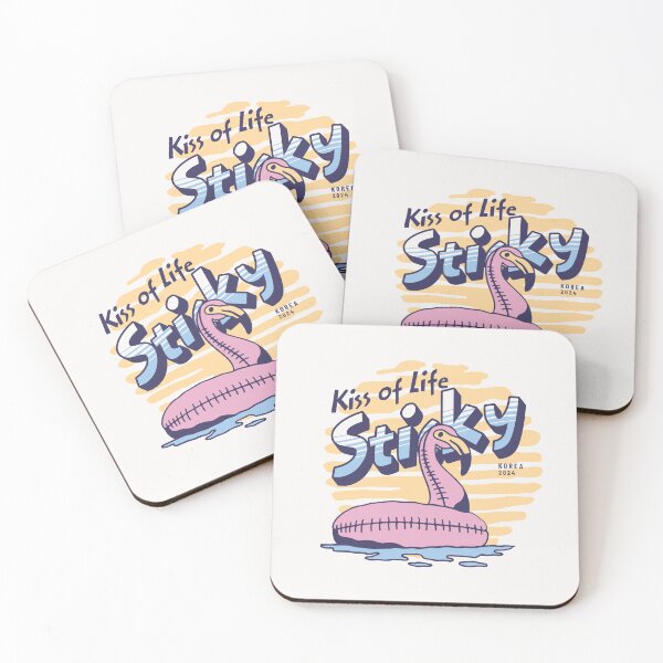 Item preview, Kiss of life kiof sticky kpop typography text Morcaworks designed and sold by Morcawork.