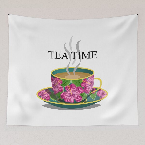 Item preview, Tea Time Floral Mug designed and sold by Ayesha Saleem.
