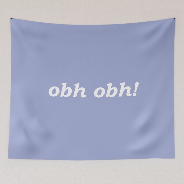 Item preview, obh obh! (Scottish Gaelic for oh dear) in pastel blue designed and sold by Mamaidh Made.