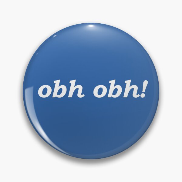 Item preview, obh obh! (oh dear in Scottish Gaelic) in blue designed and sold by Mamaidh Made.