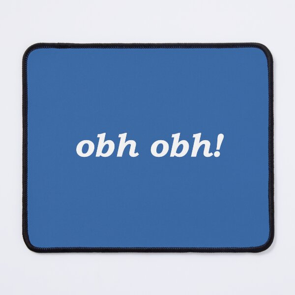 Item preview, obh obh! (oh dear in Scottish Gaelic) in blue designed and sold by Mamaidh Made.