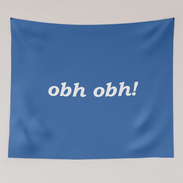 Item preview, obh obh! (oh dear in Scottish Gaelic) in blue designed and sold by Mamaidh Made.