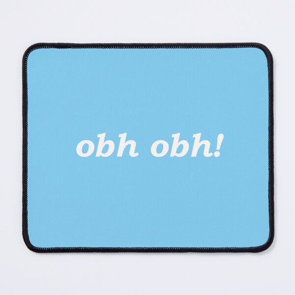 Item preview, obh obh! (oh dear in Scottish Gaelic) in cyan pastel designed and sold by Mamaidh Made.