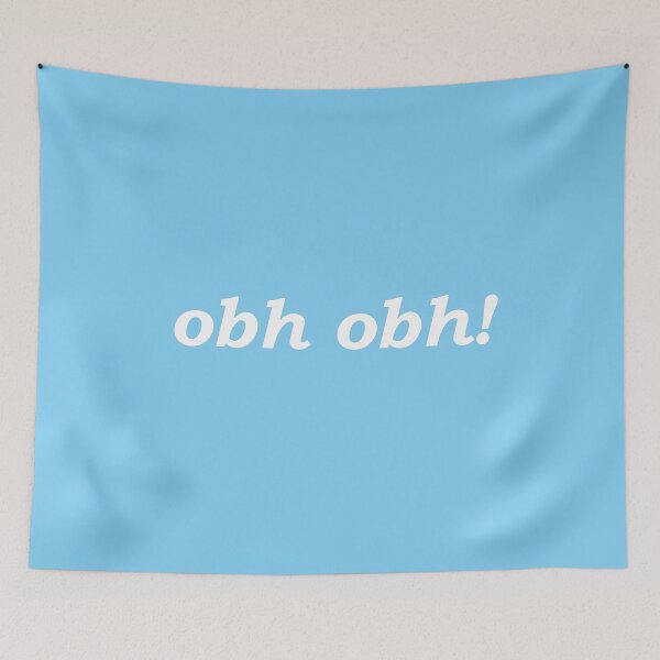 Item preview, obh obh! (oh dear in Scottish Gaelic) in cyan pastel designed and sold by Mamaidh Made.