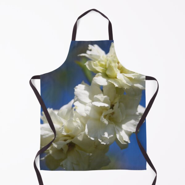 Item preview, Deutzia White Waterfall Blossom Against Blue Sky designed and sold by taiche.