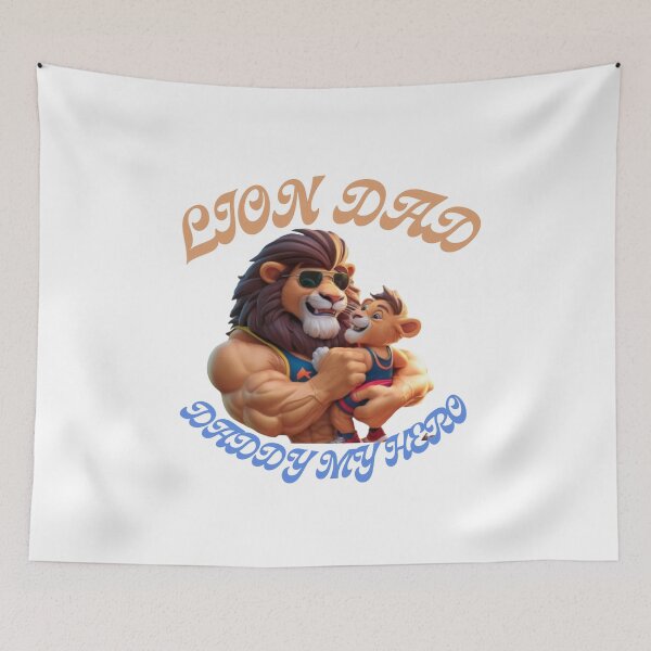 Item preview, lion dad daddy my hero designed and sold by DesignNadine.