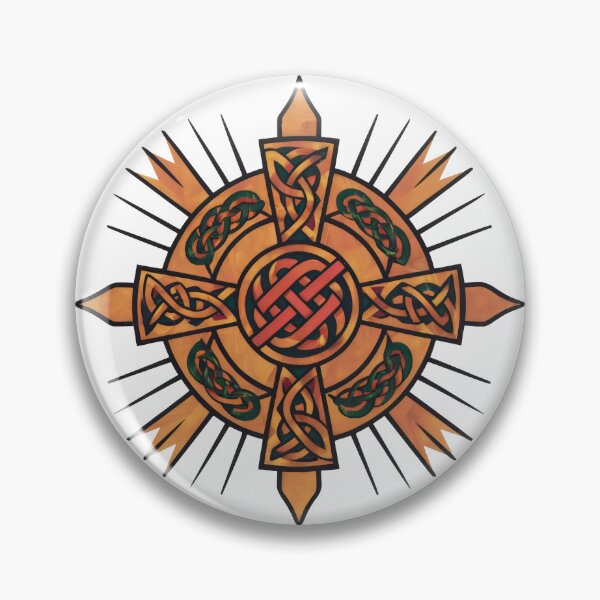 Item preview, Golden Bronze Celtic Sun Symbol Design designed and sold by CELTIC-DESIGNS.