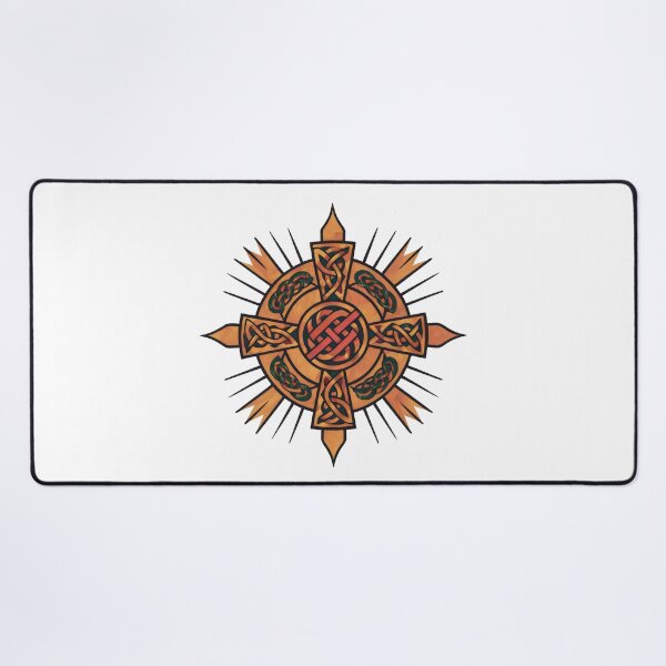 Item preview, Golden Bronze Celtic Sun Symbol Design designed and sold by CELTIC-DESIGNS.