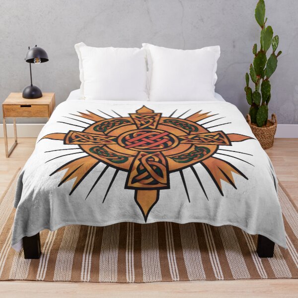 Item preview, Golden Bronze Celtic Sun Symbol Design designed and sold by CELTIC-DESIGNS.