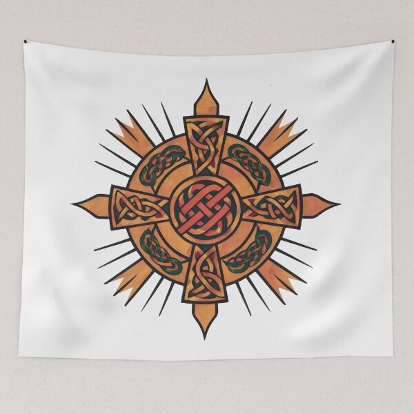 Item preview, Golden Bronze Celtic Sun Symbol Design designed and sold by CELTIC-DESIGNS.