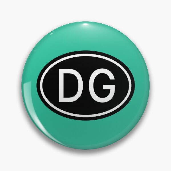 Item preview, DG Initials Monogram Oval White Letters designed and sold by Jeallan Designs.