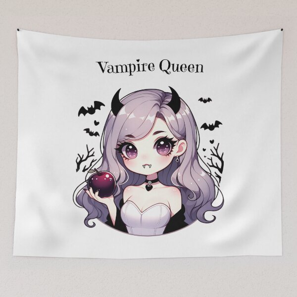Item preview, devilishly sweet vampire queen in kawaii anime design designed and sold by Bouldershop.