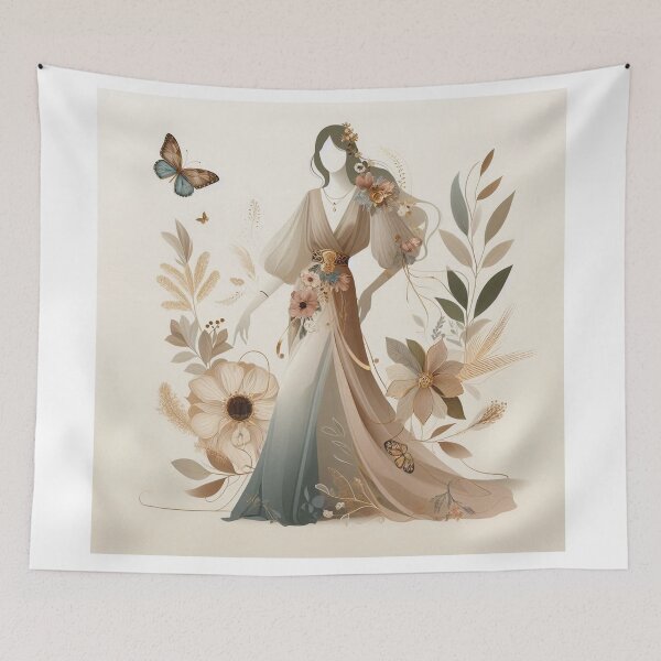 Item preview, floral fantasy designed and sold by Elrincondeabi.