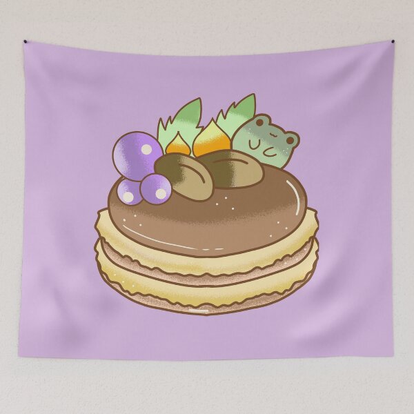 Item preview, Desset Colorful Cute Kawaii macaron froggy designed and sold by Quacktails.