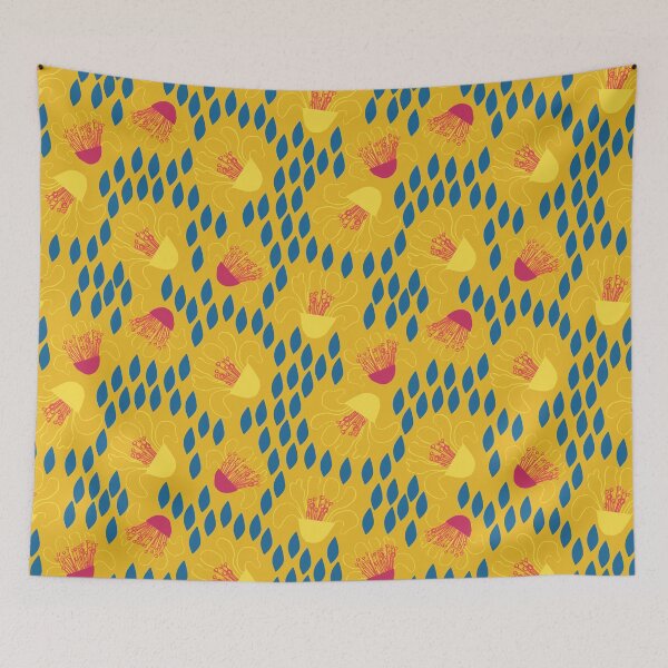 Item preview, Flower Foxtrot in Yellow designed and sold by EmmaAndPaint.