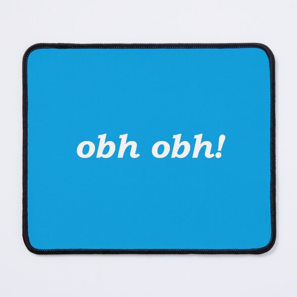 Item preview, obh obh! (oh dear in Scottish Gaelic) in cyan designed and sold by Mamaidh Made.
