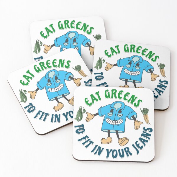 Item preview, Eat Greens Funny Diet Slogan designed and sold by antarte99.