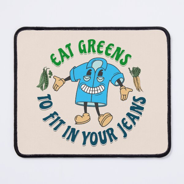 Item preview, Eat Greens Funny Diet Slogan designed and sold by antarte99.