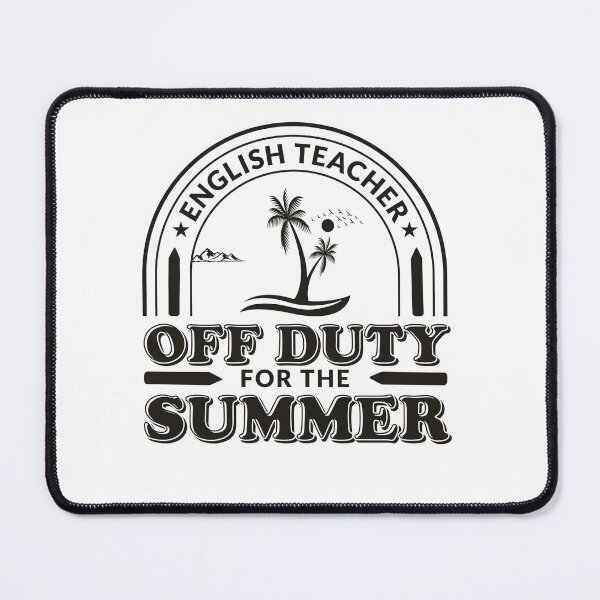 Item preview, English Teacher Off Duty For The Summer, Punctuation, Teacher Copywriter, Gift for Teacher, Funny Grammar, Literacy and Justice designed and sold by behindthefacts.