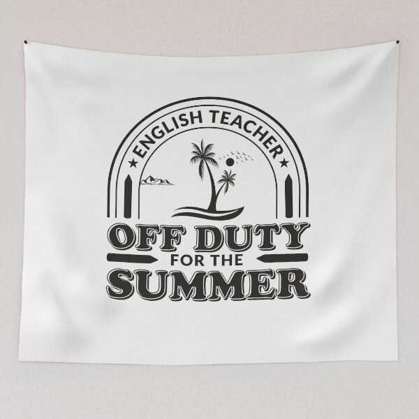 Item preview, English Teacher Off Duty For The Summer, Punctuation, Teacher Copywriter, Gift for Teacher, Funny Grammar, Literacy and Justice designed and sold by behindthefacts.