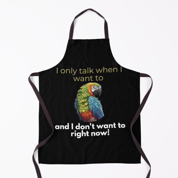 Item preview, Parrot speaks - funny bird motif designed and sold by KarakitAI.