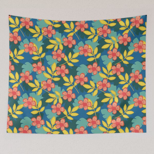 Item preview, Summer Samba in Orange, Peach, Yellow and Blue designed and sold by EmmaAndPaint.