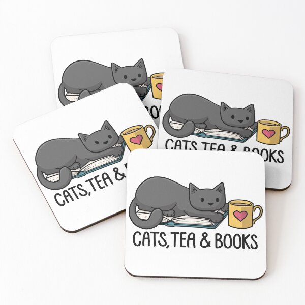 Item preview, Cats, Tea and Books designed and sold by doodlecats.