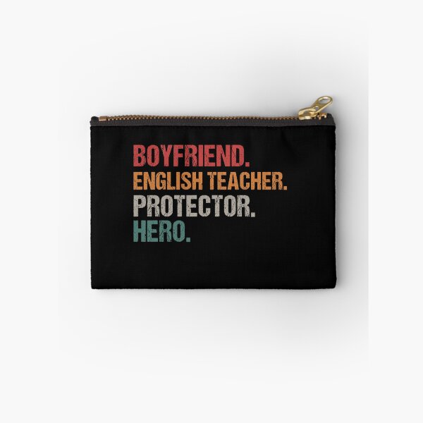 Item preview, Boyfriend English Teacher Protector Hero, Punctuation, Teacher Copywriter, Gift for Teacher, Funny Grammar, Literacy and Justice designed and sold by behindthefacts.