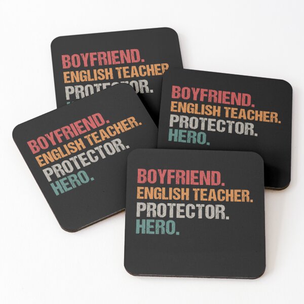 Item preview, Boyfriend English Teacher Protector Hero, Punctuation, Teacher Copywriter, Gift for Teacher, Funny Grammar, Literacy and Justice designed and sold by behindthefacts.