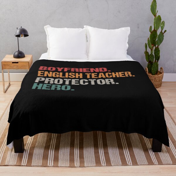 Item preview, Boyfriend English Teacher Protector Hero, Punctuation, Teacher Copywriter, Gift for Teacher, Funny Grammar, Literacy and Justice designed and sold by behindthefacts.