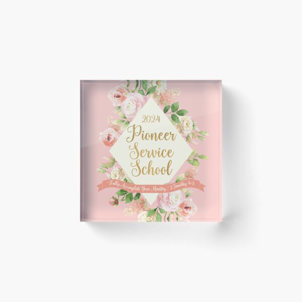 Item preview, Pioneer Service School 2024 (Pink Floral) designed and sold by Paper Bee Gift Shop.