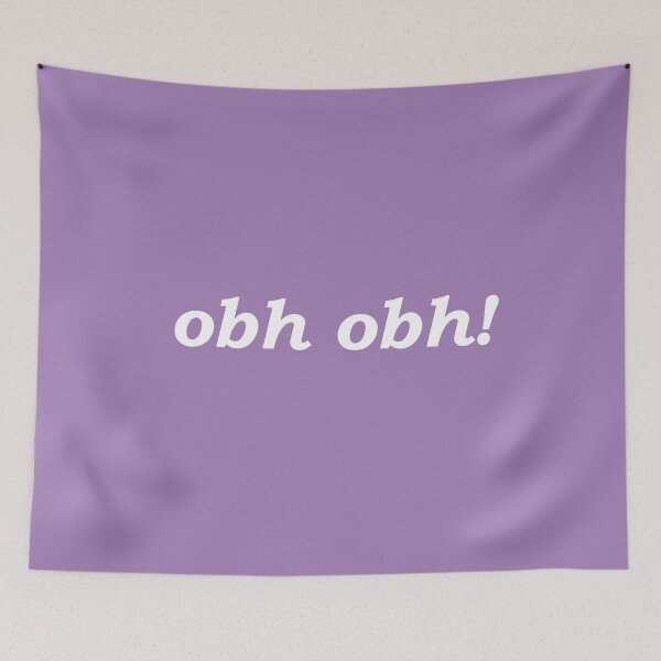 Item preview, obh obh! (oh dear in Scottish Gaelic) in indigo pastel designed and sold by Mamaidh Made.