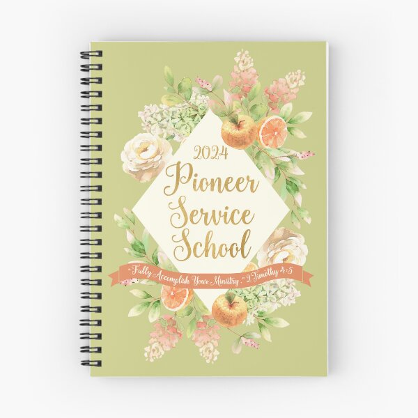 Item preview, Pioneer Service School 2024 (Citrus Floral) designed and sold by Paper Bee Gift Shop.