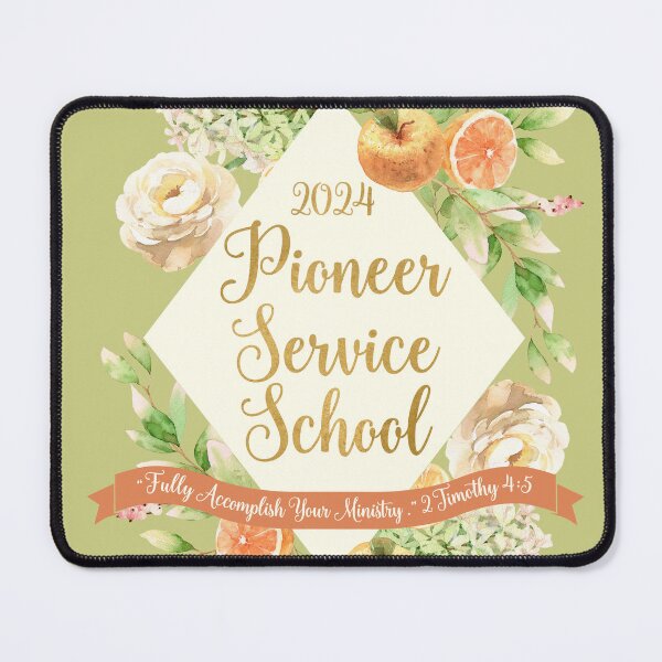 Item preview, Pioneer Service School 2024 (Citrus Floral) designed and sold by Paper Bee Gift Shop.