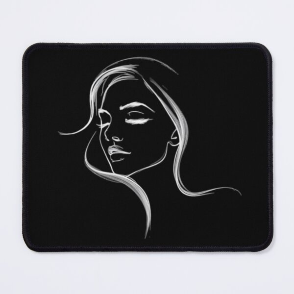Item preview, Minimalist Woman's Profile Sketch designed and sold by MerchMasterPL.