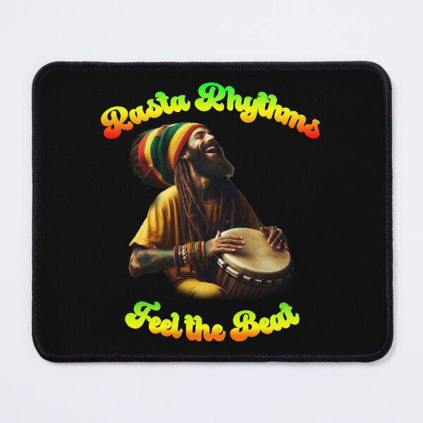 Item preview, Rasta Rhythms: Feel the Beat! T-shirt designed and sold by Grindcorer.