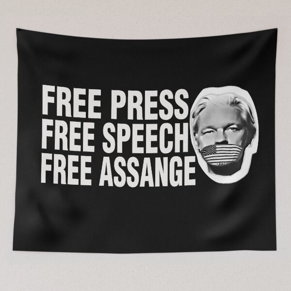 Item preview, Free Julian Assange designed and sold by Tessa Art.