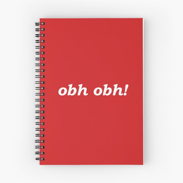 Item preview, obh obh! (oh dear in Scottish Gaelic) in red designed and sold by Mamaidh Made.