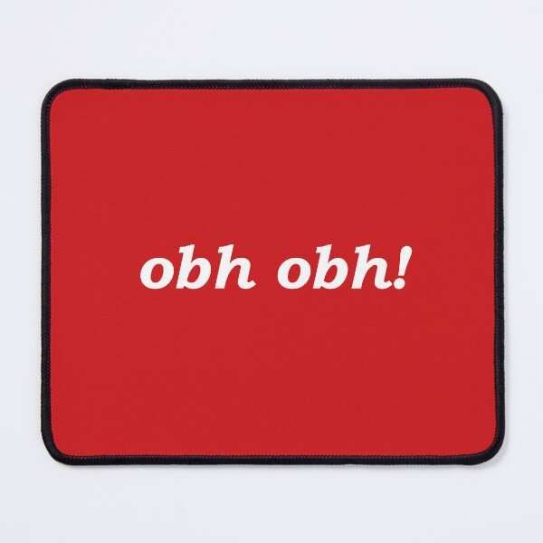 Item preview, obh obh! (oh dear in Scottish Gaelic) in red designed and sold by Mamaidh Made.