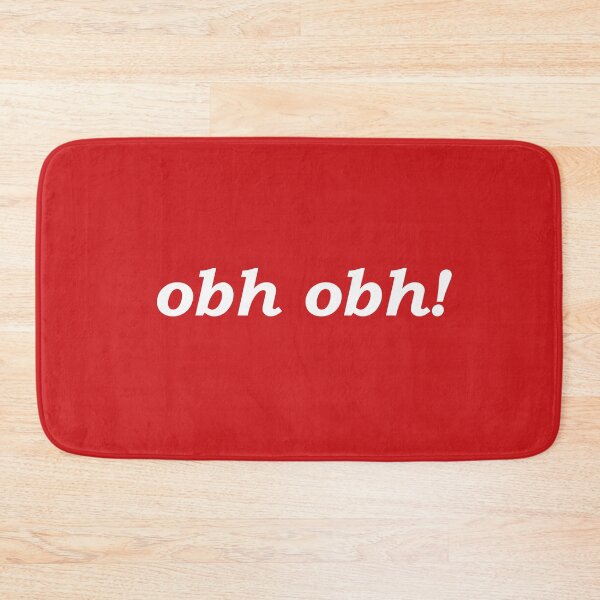 Item preview, obh obh! (oh dear in Scottish Gaelic) in red designed and sold by Mamaidh Made.