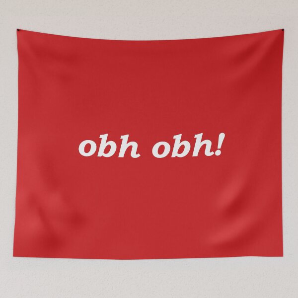 Item preview, obh obh! (oh dear in Scottish Gaelic) in red designed and sold by Mamaidh Made.