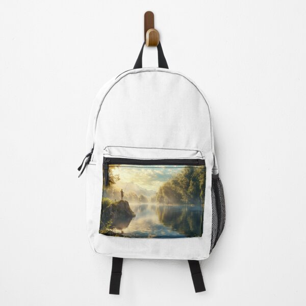 Item preview, Serene Morning Fishing Scene designed and sold by JedsOnline.