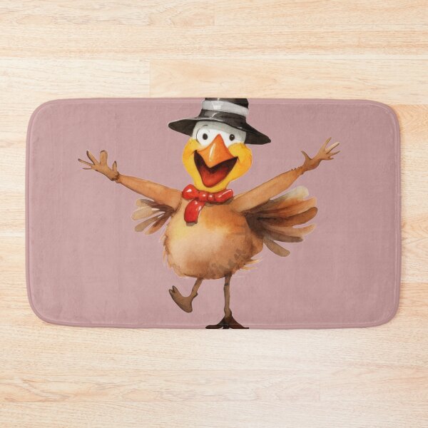 Artikelvorschau, Festlicher Truthahngenuss | Fröhliches Thanksgiving-Maskottchen entworfen und verkauft von EyeArt Studio.