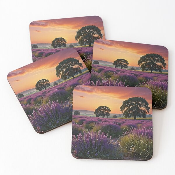Artikelvorschau, Blumenwiese bei Sonnenuntergang. entworfen und verkauft von PixelParadies.