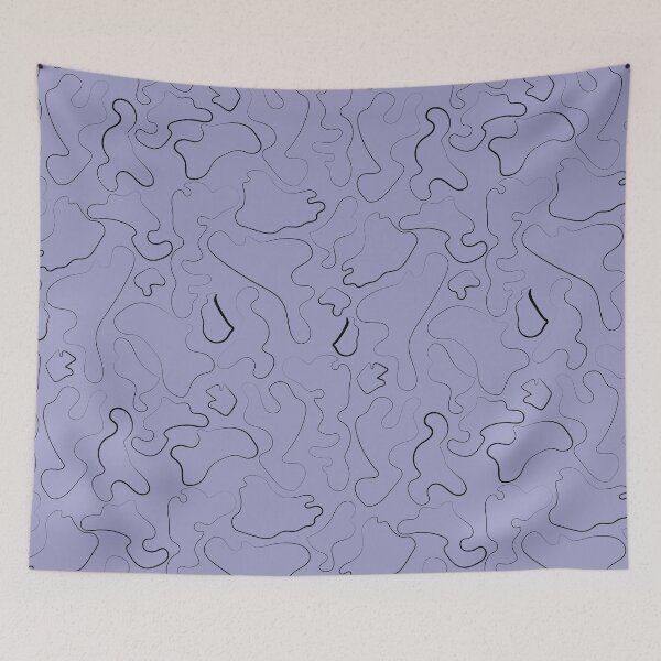 Item preview, black curvy lines pattern designed and sold by Lefteris Betsis.