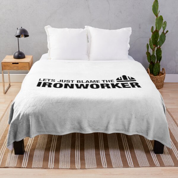Item preview, Let’s Just Blame The Ironworker designed and sold by Essential Construction.